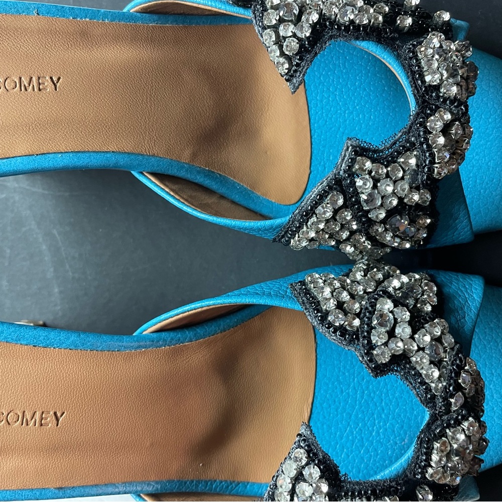 EUC / VGUC Rachel Comey Rhinestone Kitten Heels Sz 5 - Picture 8 of 16
